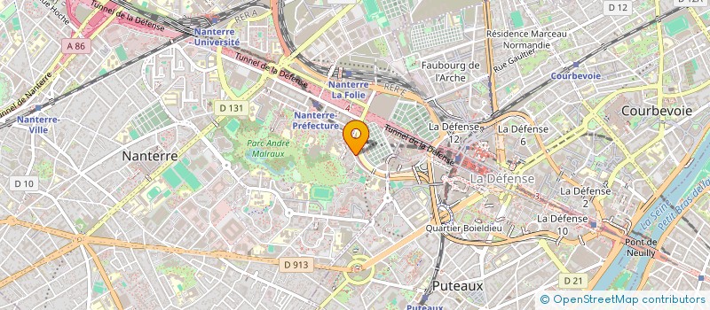 localisation de l'entreprise CYMOTECH  NANTERRE