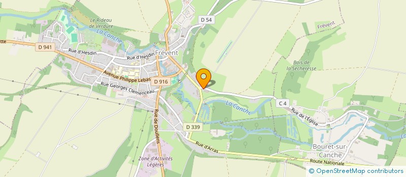 localisation de l'entreprise CYMRU  FREVENT