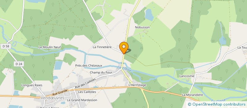 localisation de l'entreprise CYN/CED IMMO à NEUILLAY-LES-BOIS