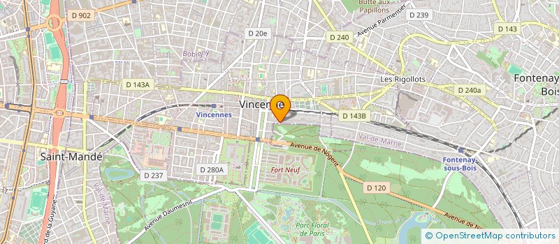 localisation de l'entreprise CYNALARED à VINCENNES