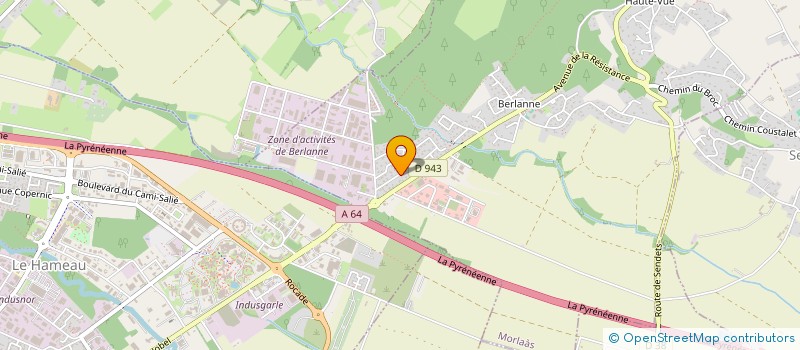 localisation de l'entreprise CYNAMO  MORLAAS