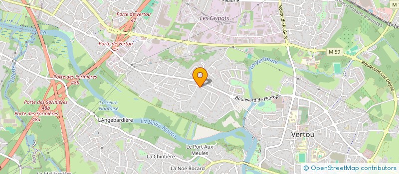 localisation de l'entreprise CYNANTHUS  VERTOU