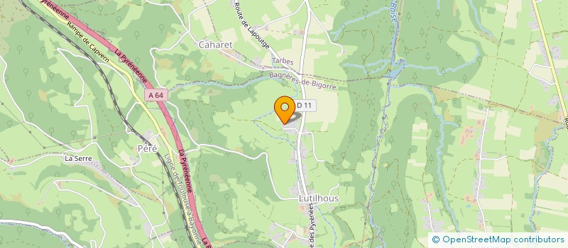 localisation de l'entreprise CYNAPHILI  LUTILHOUS