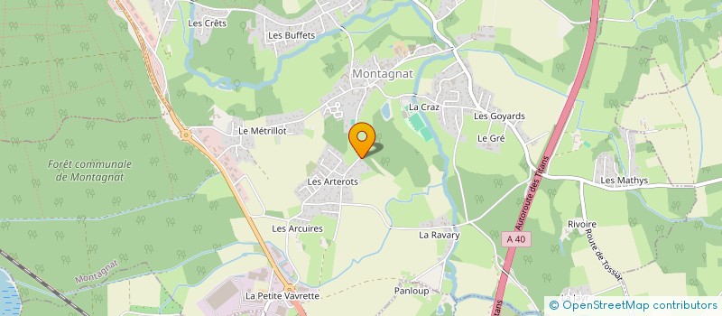 localisation de l'entreprise CYNAPPS à MONTAGNAT