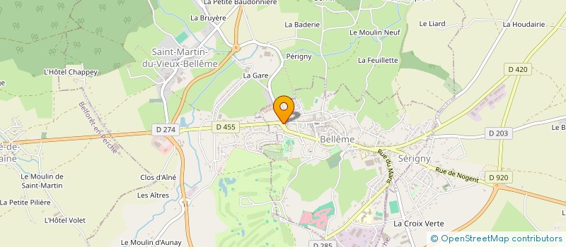 localisation de l'entreprise CYNATLAU à BELLEME