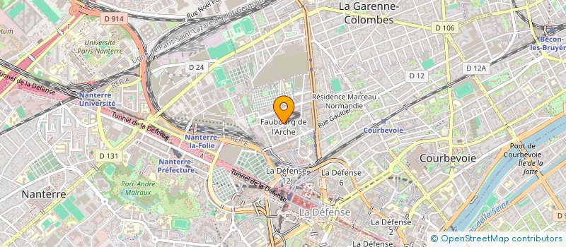 localisation de l'entreprise CYNAVA à COURBEVOIE