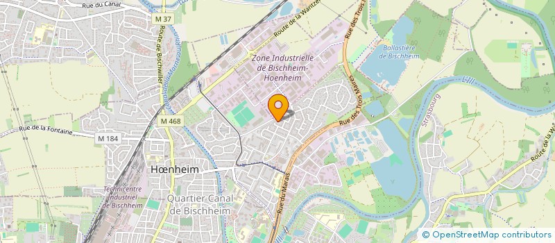 localisation de l'entreprise CYNDIAGAU  HNHEIM