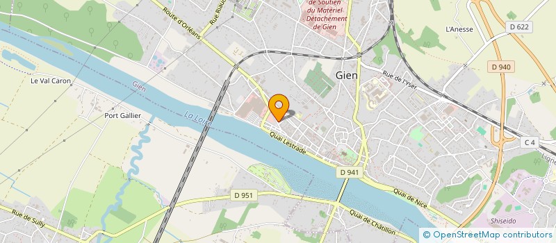 localisation de l'entreprise CYNDO  GIEN