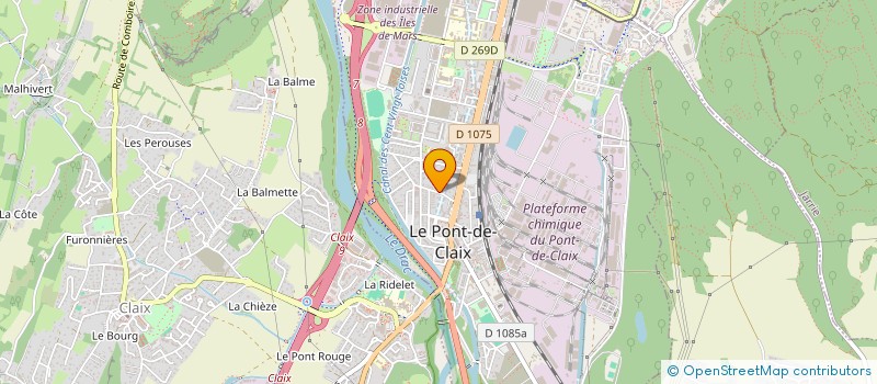 localisation de l'entreprise CYNE  LE PONT-DE-CLAIX