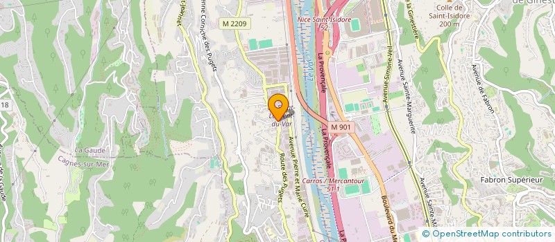 localisation de l'entreprise CYNER à SAINT-LAURENT-DU-VAR