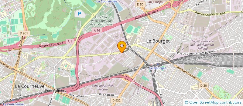 localisation de l'entreprise CYNERBAT à LE BOURGET