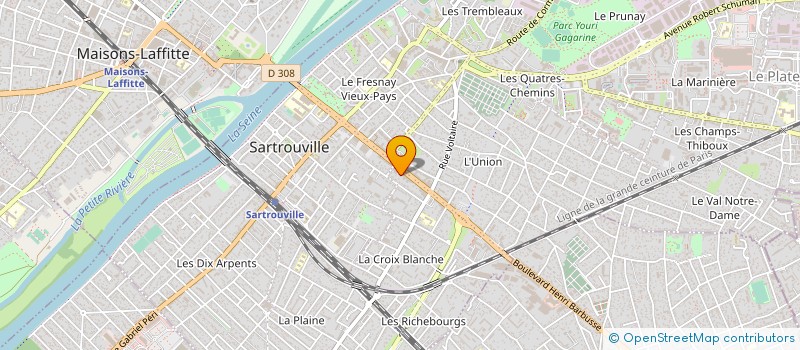 localisation de l'entreprise CYNESO à SARTROUVILLE