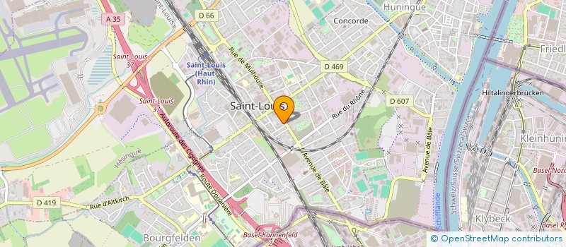 localisation de l'entreprise CYNI  SAINT-LOUIS