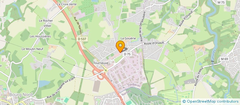 localisation de l'entreprise CYNK  TREILLIERES