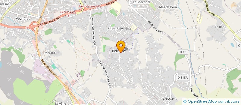 localisation de l'entreprise CYNO CLUB SPORTIF DE L'ALBIGEOIS  PUYGOUZON