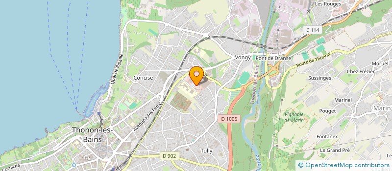 localisation de l'entreprise CYNOFAMILY à THONON-LES-BAINS