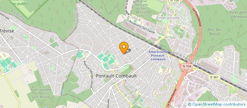 localisation de l'entreprise CYNTHIA à PONTAULT-COMBAULT