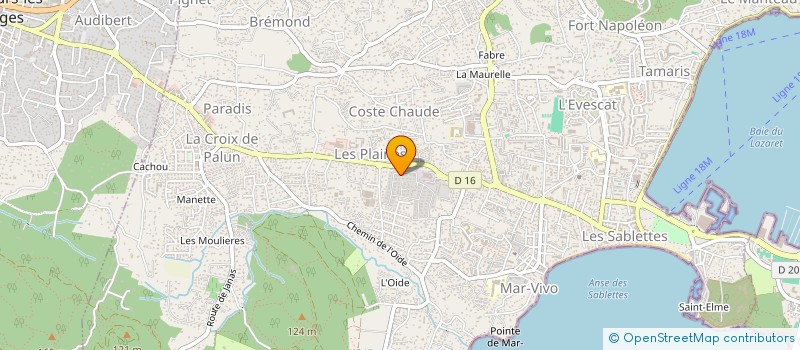 localisation de l'entreprise CYNTHIA à LA SEYNE-SUR-MER