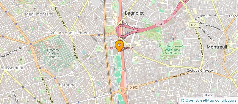 localisation de l'entreprise CYNTHIA TRANSPORT DEMENAGEMENT  PARIS