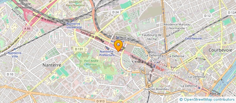 localisation de l'entreprise CYO à NANTERRE