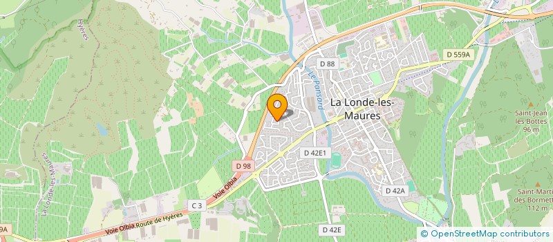 localisation de l'entreprise CYO  LA LONDE-LES-MAURES