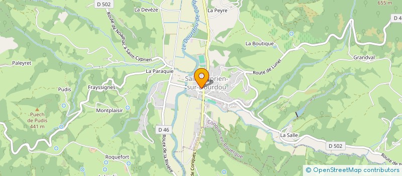 localisation de l'entreprise CYP DANCE à CONQUES-EN-ROUERGUE