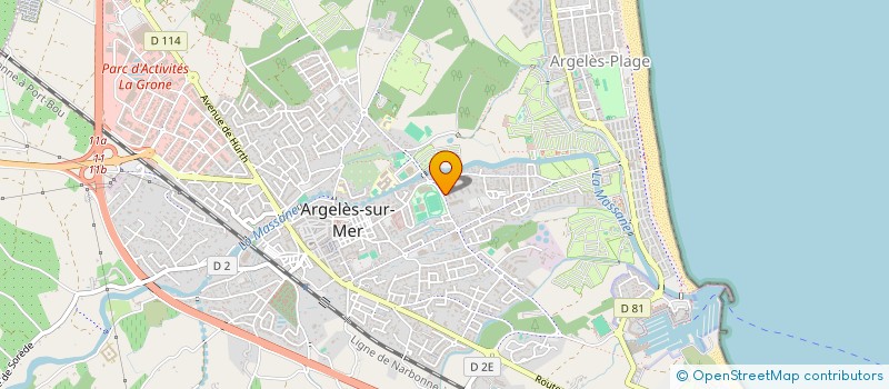 localisation de l'entreprise CYPABLA à ARGELES SUR MER