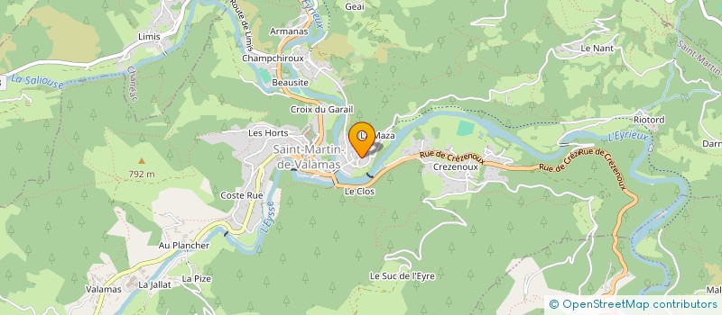 localisation de l'entreprise CYPACK  LE CHEYLARD
