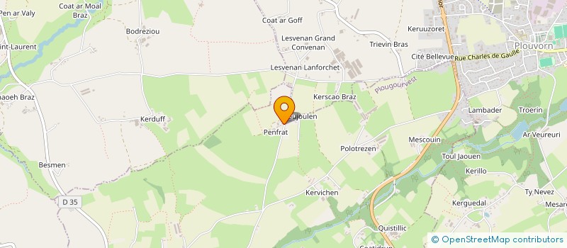 localisation de l'entreprise CYPAJ  PLOUGOURVEST