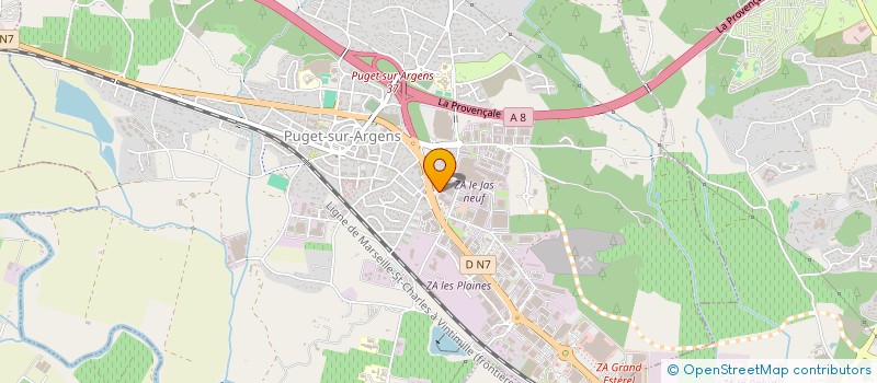 localisation de l'entreprise CYPARIS à PUGET-SUR-ARGENS