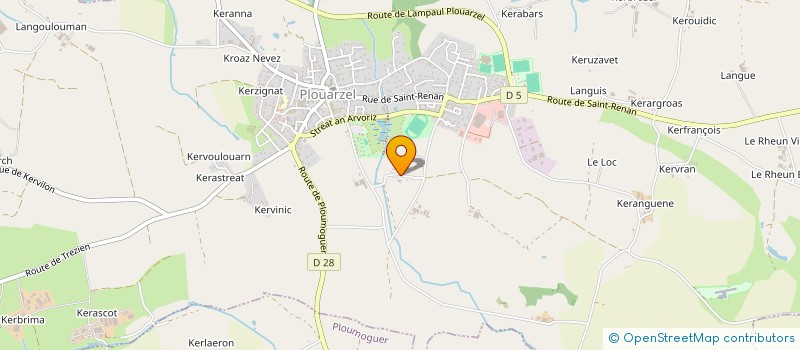 localisation de l'entreprise CYPEG  PLOUARZEL