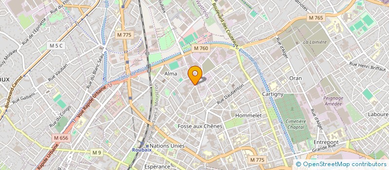 localisation de l'entreprise CYPHIL  ROUBAIX