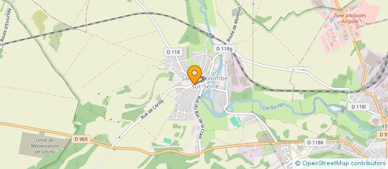 localisation de l'entreprise CYPHUG  SAINTE-COLOMBE-SUR-SEINE