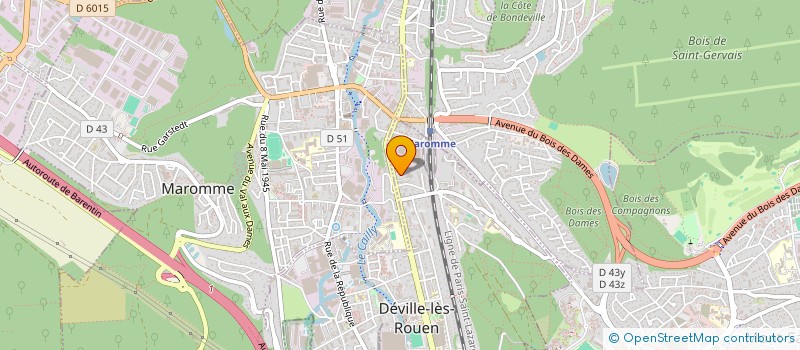 localisation de l'entreprise CYPOLTINE  DEVILLE-LES-ROUEN