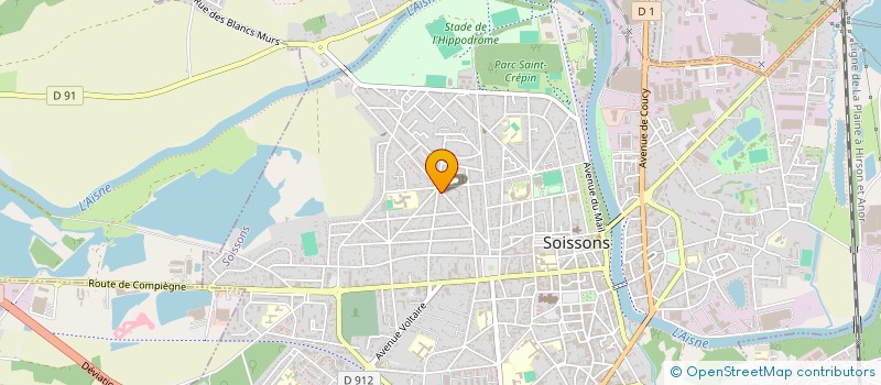 localisation de l'entreprise CYPRIEN PICARD à SOISSONS