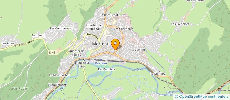 localisation de l'entreprise CYPRIEN ROGNON  MORTEAU