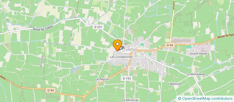 localisation de l'entreprise CYPRINE ORGANISATION  TULETTE