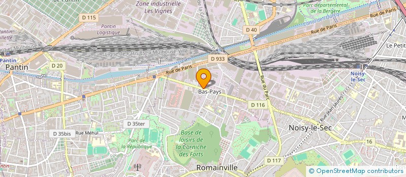 localisation de l'entreprise CYPRIO à ROMAINVILLE