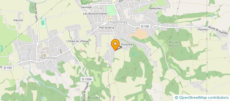 localisation de l'entreprise CYPRO à CHAPONNAY