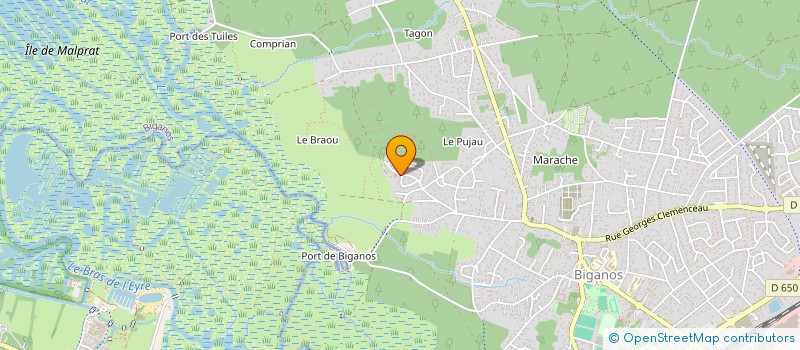 localisation de l'entreprise CYR PECHE  BIGANOS