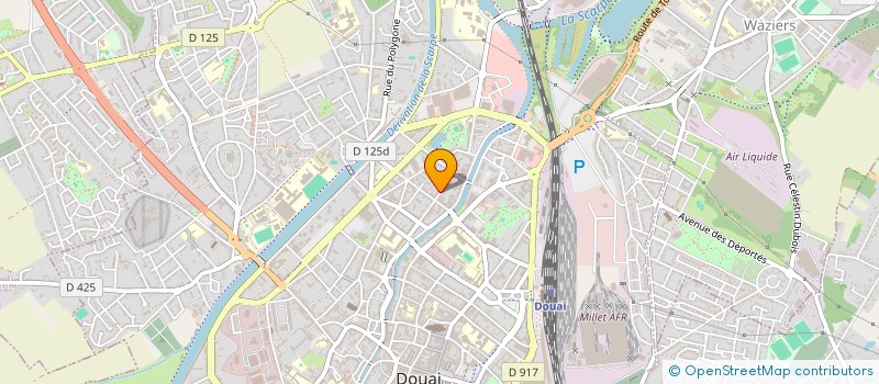 localisation de l'entreprise CYRALDINE à DOUAI