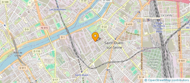 localisation de l'entreprise CYRALEX  SAINT-OUEN-SUR-SEINE