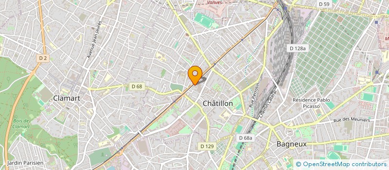 localisation de l'entreprise CYRANAS  CHATILLON