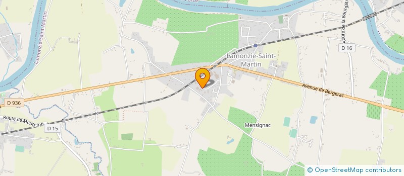 localisation de l'entreprise CYRANO 369  LAMONZIE-SAINT-MARTIN