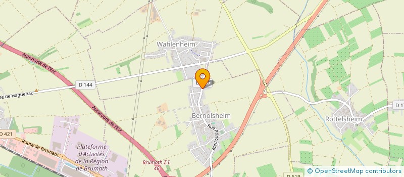 localisation de l'entreprise CYRANO  BERNOLSHEIM