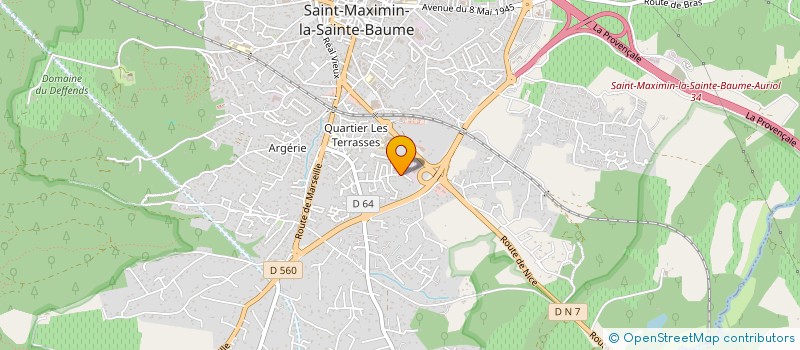 localisation de l'entreprise CYRANO EVENTS à SAINT-MAXIMIN-LA-SAINTE-BAUME
