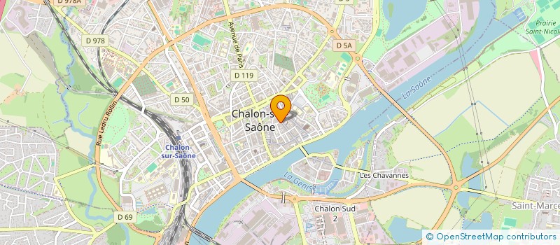localisation de l'entreprise CYRANOE à CHALON-SUR-SAONE
