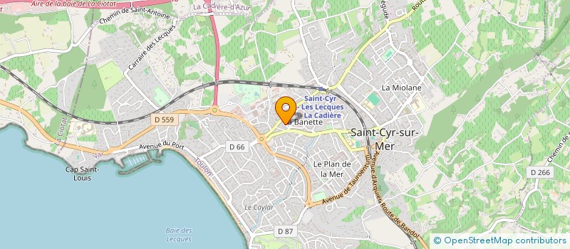 localisation de l'entreprise CYRCOM à SAINT-CYR-SUR-MER