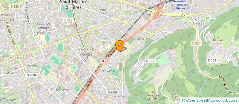 localisation de l'entreprise CYREG  SAINT-MARTIN-D'HERES