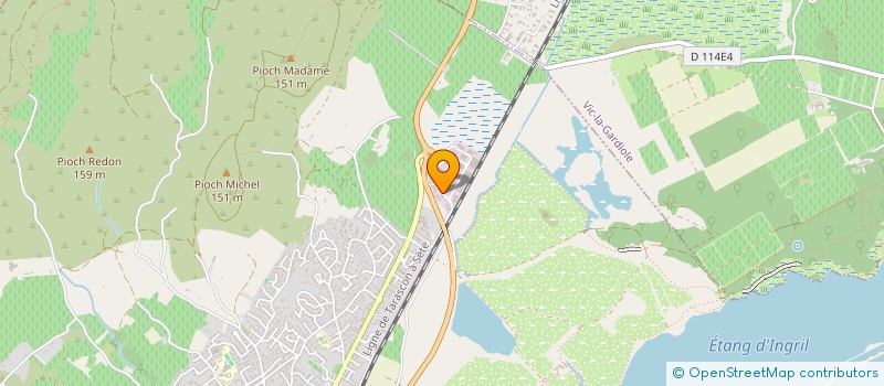 localisation de l'entreprise CYRELEC 34 à FRONTIGNAN